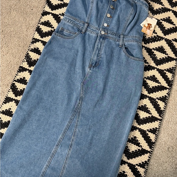 Sincerely Jules Blue Denim Overalls - Picture 2 of 5